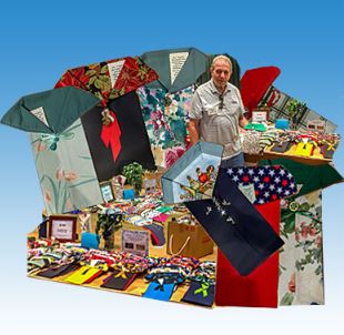 Sales items displayed at an Operation Shoebox meeting